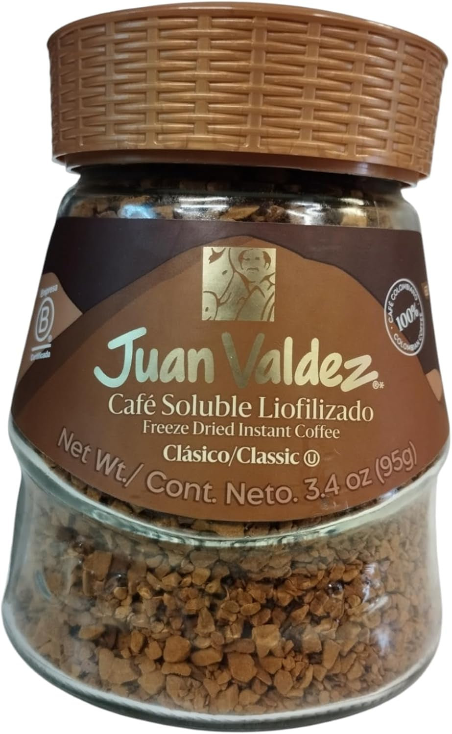 CAFE JUAN VALDEZ - CAFE SOLUBLE LIOFILIZADO - CLASICO - 95 G