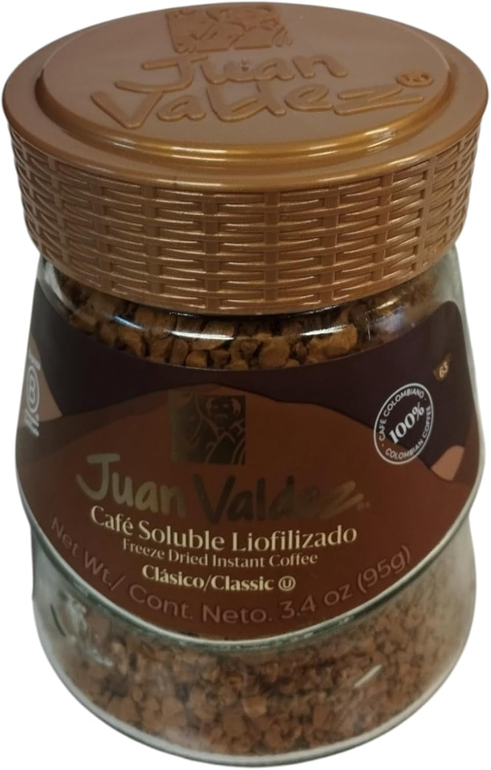 CAFE JUAN VALDEZ - CAFE SOLUBLE LIOFILIZADO - CLASICO - 95 G