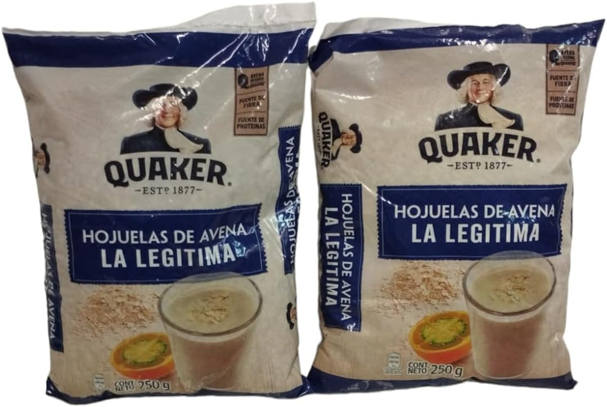 AVENA - QUAKER - AVENA QUAKER - HOJUELAS DE AVENA - PACK DE 2-250 G