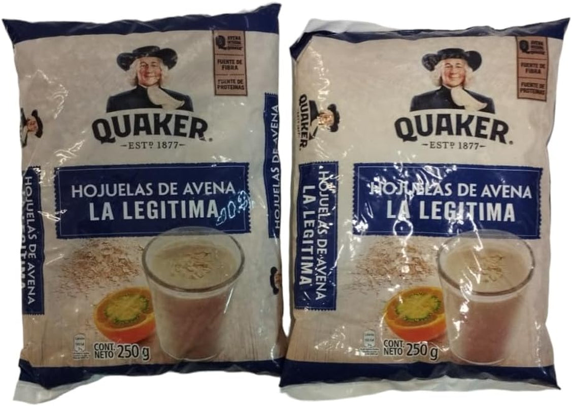 AVENA - QUAKER - AVENA QUAKER - HOJUELAS DE AVENA - PACK DE 2-250 G